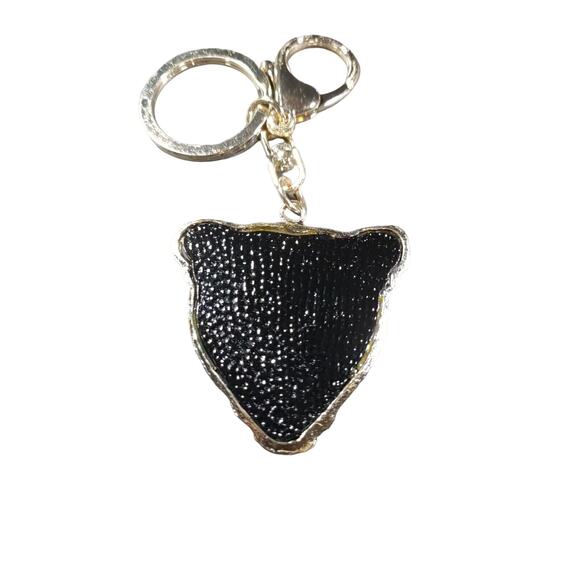 Leopard Rhinestone Keychain Luggage Purse Clip - Picture 5 of 5